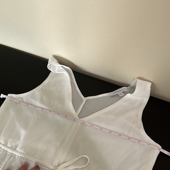 Purple Snow Split Leg Jumpsuit or Romper | White Cropped Wide Leg Jumpsuit - Picture 12 of 15